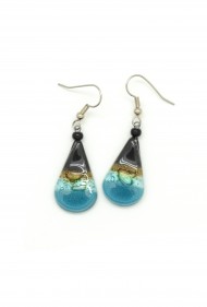 Glass Teardrop Earrings